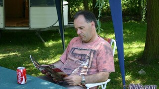 Brunette Blowjob in the Woods - sex videos online YAY.PORN