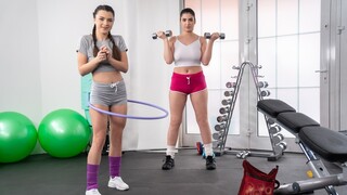 Watch Marry Morrgan and Hayli Sanders Lesbian Gym Fuck - the best porn YAY.PORN