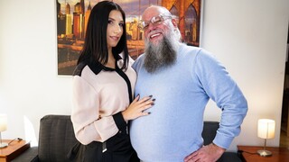 Watch Natural Tits Brunette Deepthroats Old Man - the best porn YAY.PORN