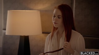 Young Redhead Sucks and Rides Big Black Cock - Intense Cumshot - sex videos online YAY.PORN