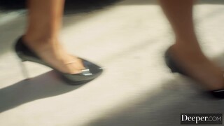 Brunette Gets Deepthroat Gagging and Facial in Hardcore Fetish Threesome - sex videos online YAY.PORN