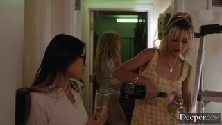 Petite brunette Lulu Chu deepthroats and rides in hardcore scene - sex videos online YAY.PORN