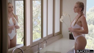 First Time DP for Blonde Babe with Black & White Cocks - sex videos online YAY.PORN