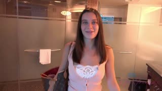 Lana Rhoades: Naughty Girlfriend in the Shower - sex videos online YAY.PORN