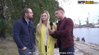 Blonde girl blows big dick in fresh air - sex videos online YAY.PORN