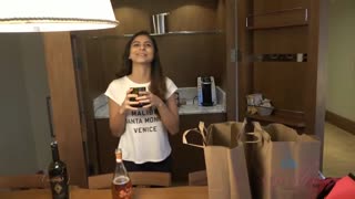 Skinny Nina North Teases in the Shower - Pierced Brunette - sex videos online YAY.PORN