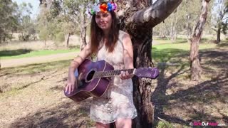 Watch Solo Hairy Alice A Teases in the Open Air - the best porn YAY.PORN