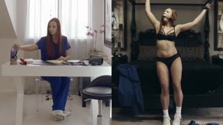 Split Screen Nurse Threesome - Kelly Madison, Ornella Morgan & Ryan - sex videos online YAY.PORN