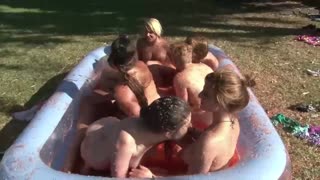 Jelly Wrestling Babes – Celine, Cleo, Cheryl & Friends in Messy Fun - sex videos online YAY.PORN