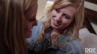 Blonde Satine Spark in Lingerie - Lesbian Fingering & Pussy Play - sex videos online YAY.PORN