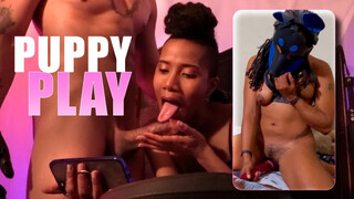 King Noire & Jet Setting Jasmine: Puppy Play with Halo - sex videos online YAY.PORN