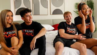 Latina Lovers: Francesca Rossi & Johnny Ortega Hook Up Beside Pals! - sex videos online YAY.PORN