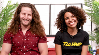 Petite Brunette Alix Pena Interviews Richard King - sex videos online YAY.PORN