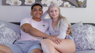 Uncut Muscle George Silva Teams Up with Blonde Bombshell Halle Storm - sex videos online YAY.PORN